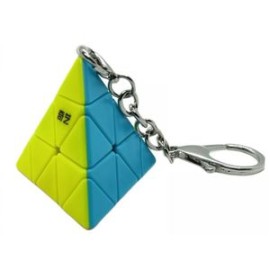 llavero pyraminx stickerless