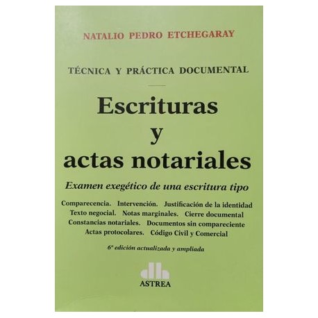 escrituras y actas...