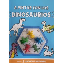 a pintar con los dinosaurios