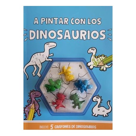 a pintar con los dinosaurios
