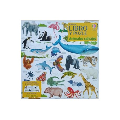 libro y puzle animales...