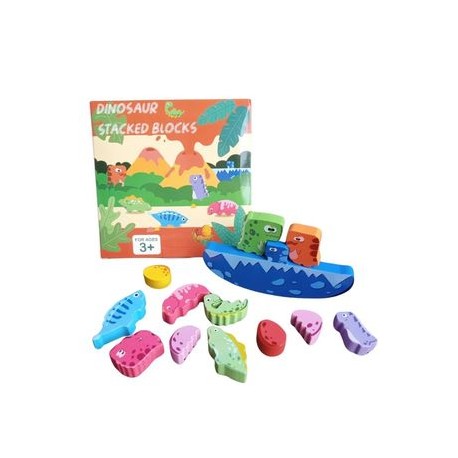 dinosaur stacked blocks (3+)